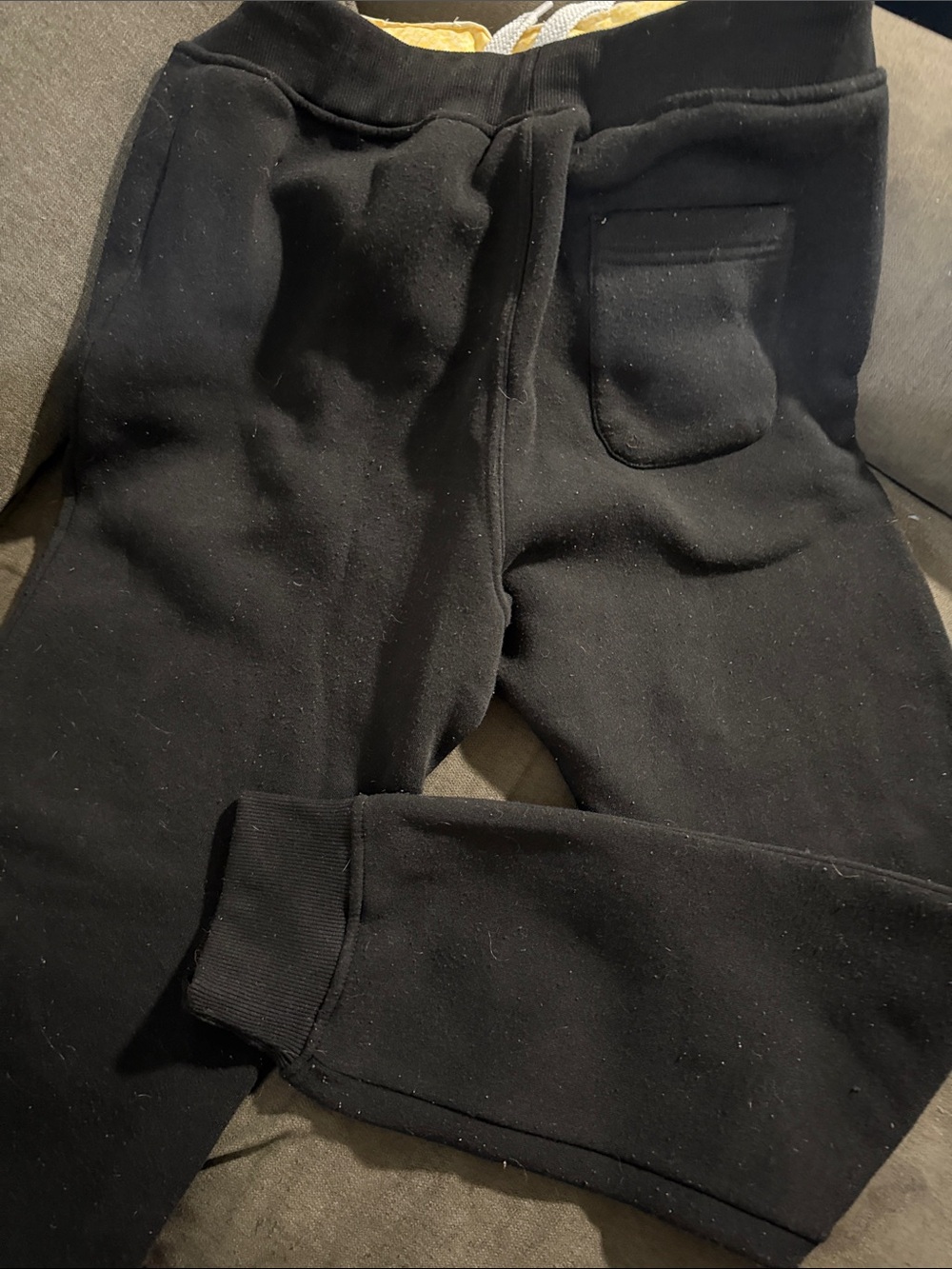 South Pole Black Kids Jogger Pants with White Drawstring - Picture 3 of 3